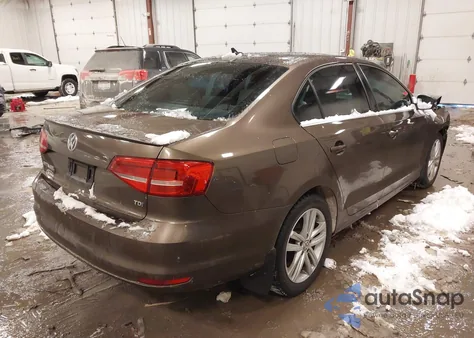 2015 Volkswagen Jetta 2.0L Tdi Sel z USA, uszkodzony, nr VIN 3VWLA7AJ9FM284029
